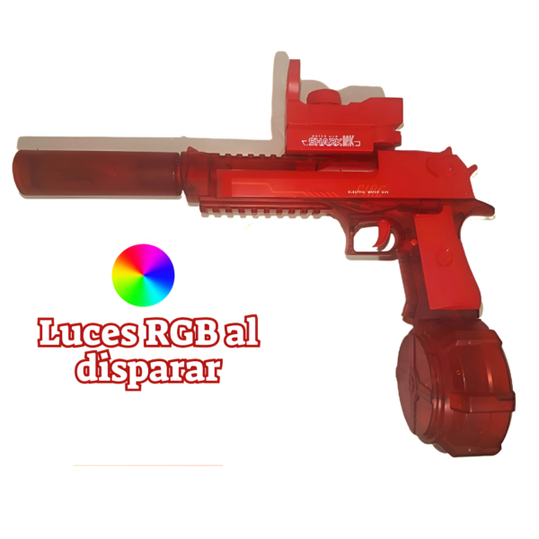 Pistola de Agua Eléctrica RGB